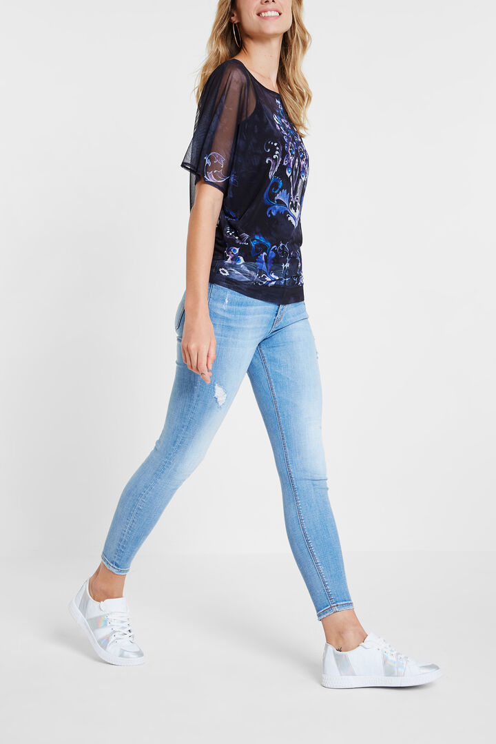 Oversize mesh T-shirt | Desigual