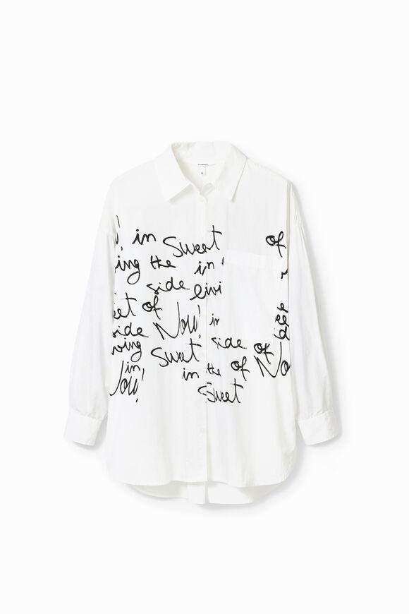 Oversize lettering shirt