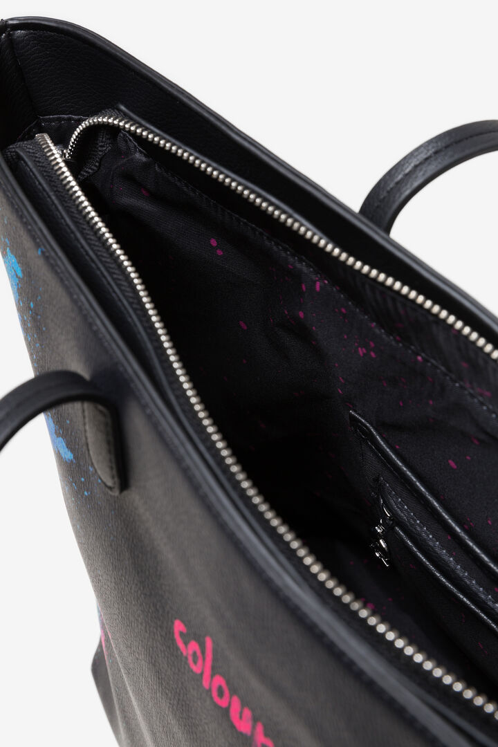 Black PU Bag Holi Capri | Desigual