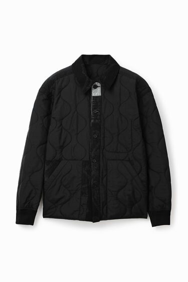 Patchwork quilted overshirt | Desigual