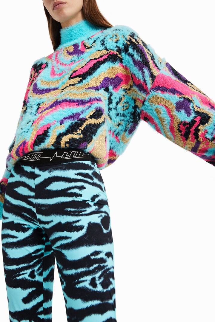Animal print slim leggings | Desigual