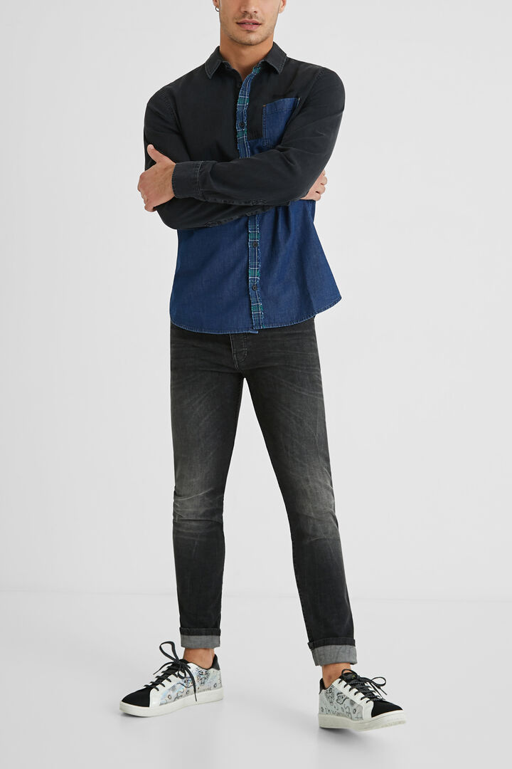 Camisa híbrida vaquera 100% algodón | Desigual