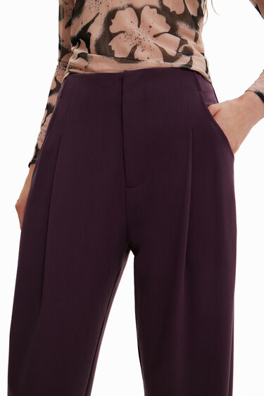 Spodnie typu slouchy o krótszym kroju | Desigual