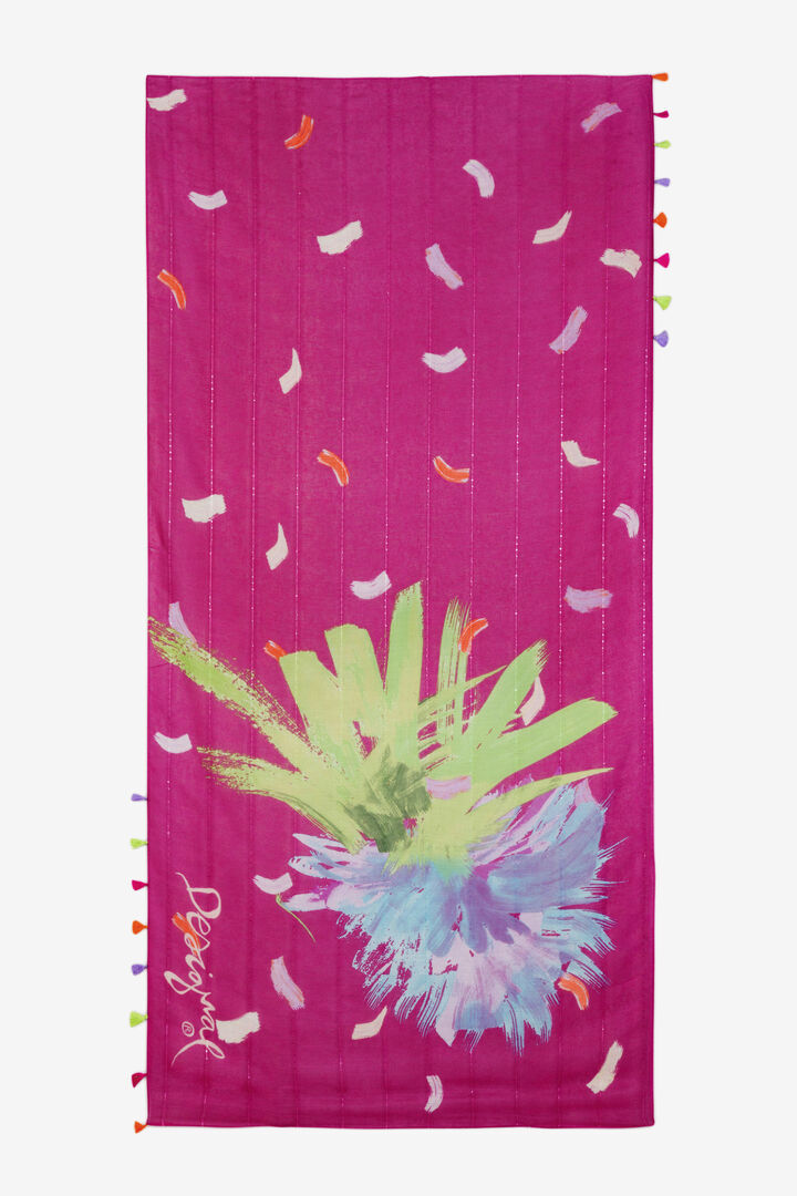 Fuchsia Flowers Scarf Brushes | Desigual