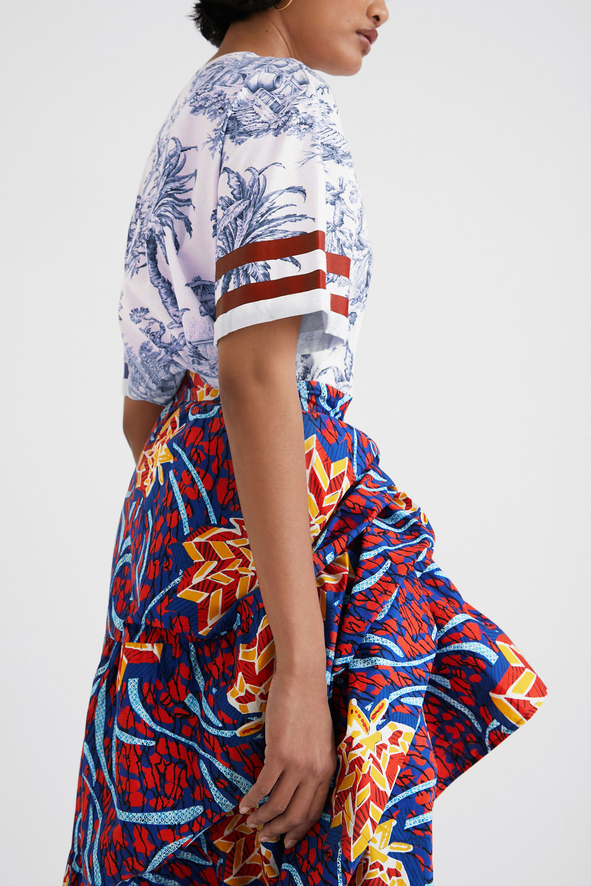 Jupe longue multi style Stella Jean Desigual