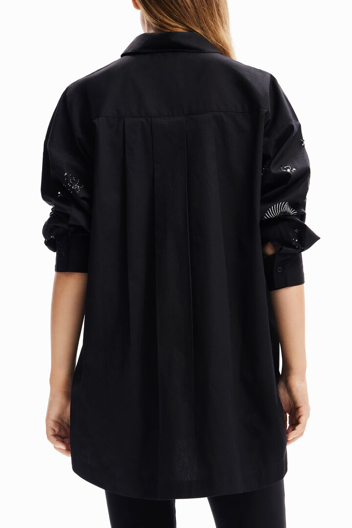 Oversize embroidered shirt | Desigual