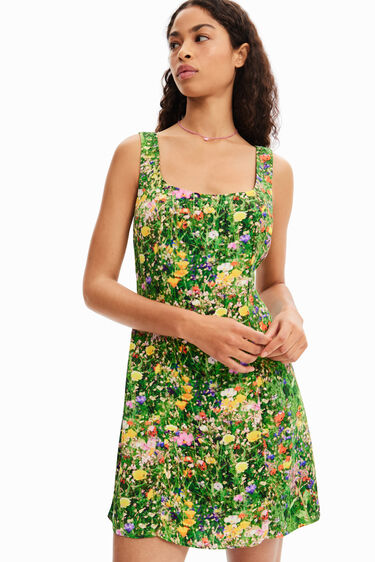 Vestido corto flores | Desigual