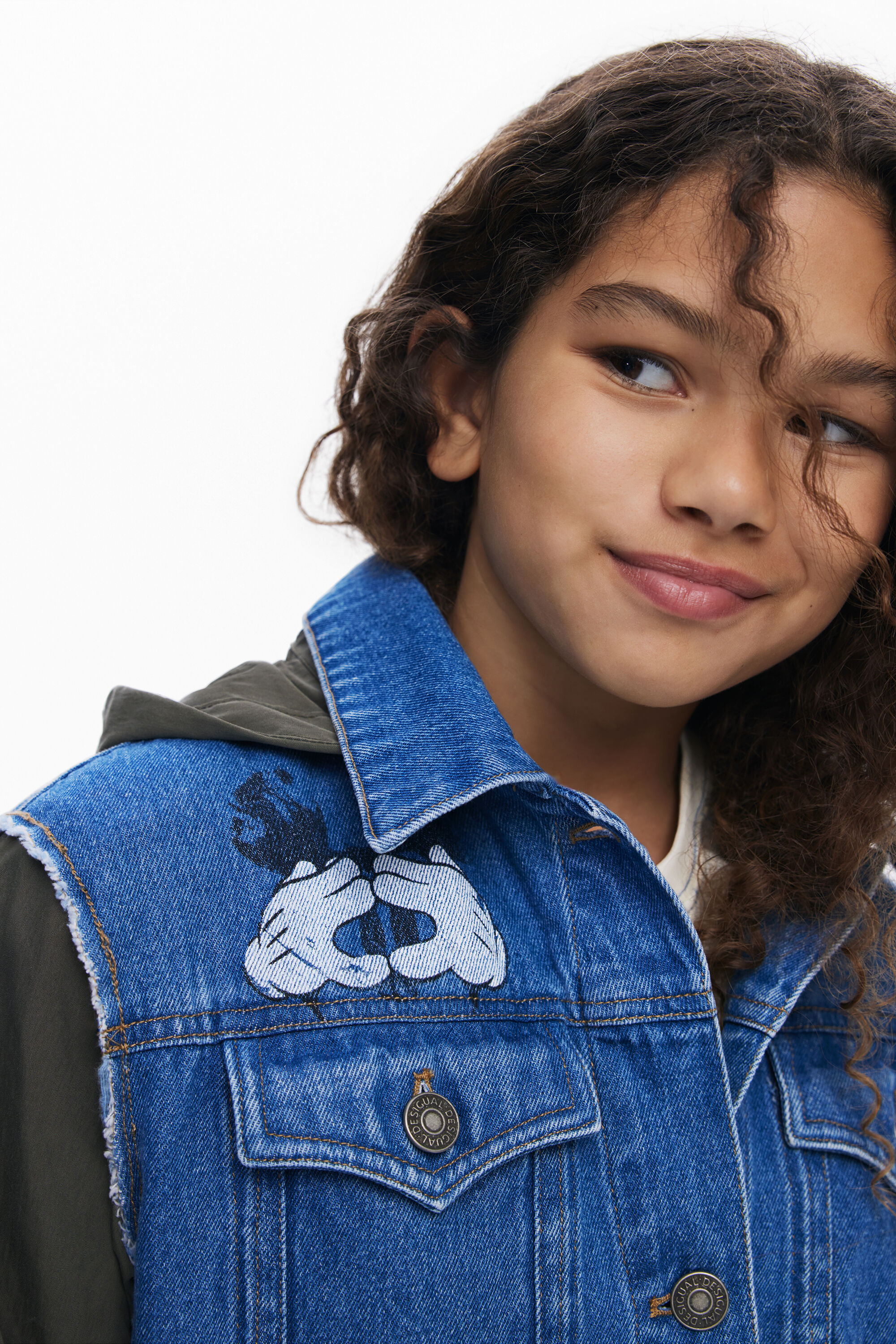Mickey And Minnie Mouse™ Jacket blue for girls I Desigual.com