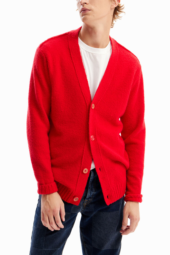 Cardigan uni texturé | Desigual
