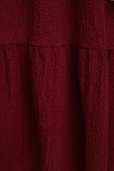 Sukienka średniej długości z teksturowanej tkaniny | Desigual