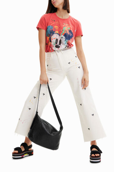 Grap Reden Pijnstiller Grote leren tas met logo's voor dames | Desigual.com