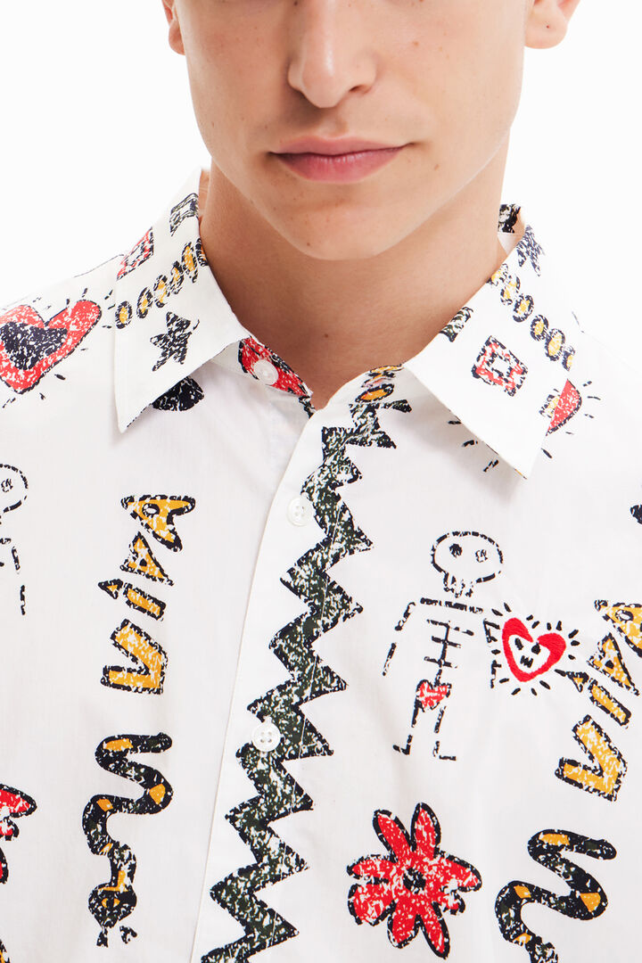 Oversize "Viva la vida" shirt | Desigual