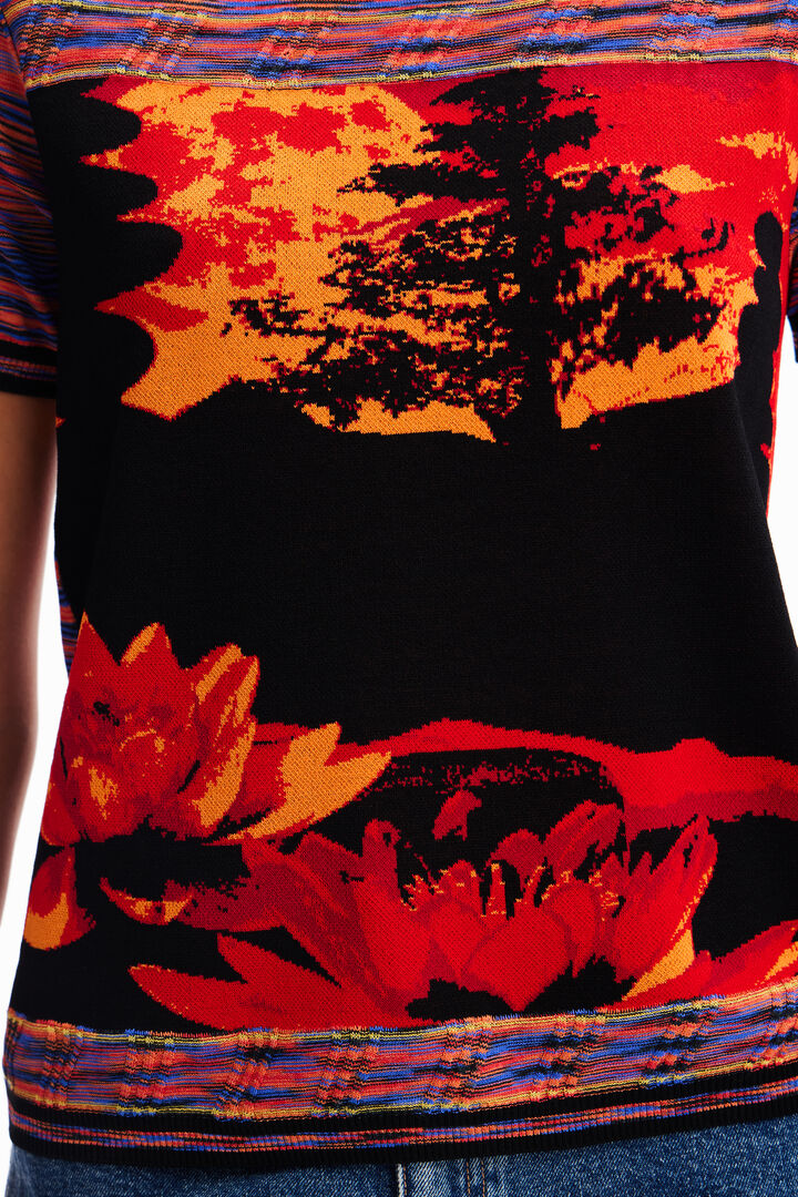 Knit landscape T-shirt | Desigual