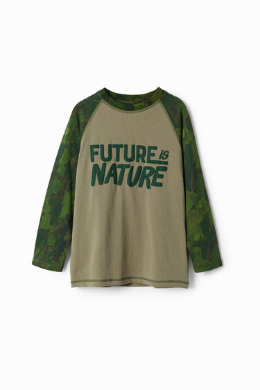 Samarreta missatge camuflatge | Desigual