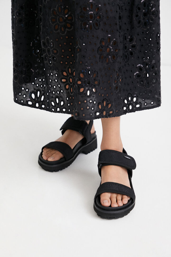 Fuchsia neoprene trekking sandals | Desigual