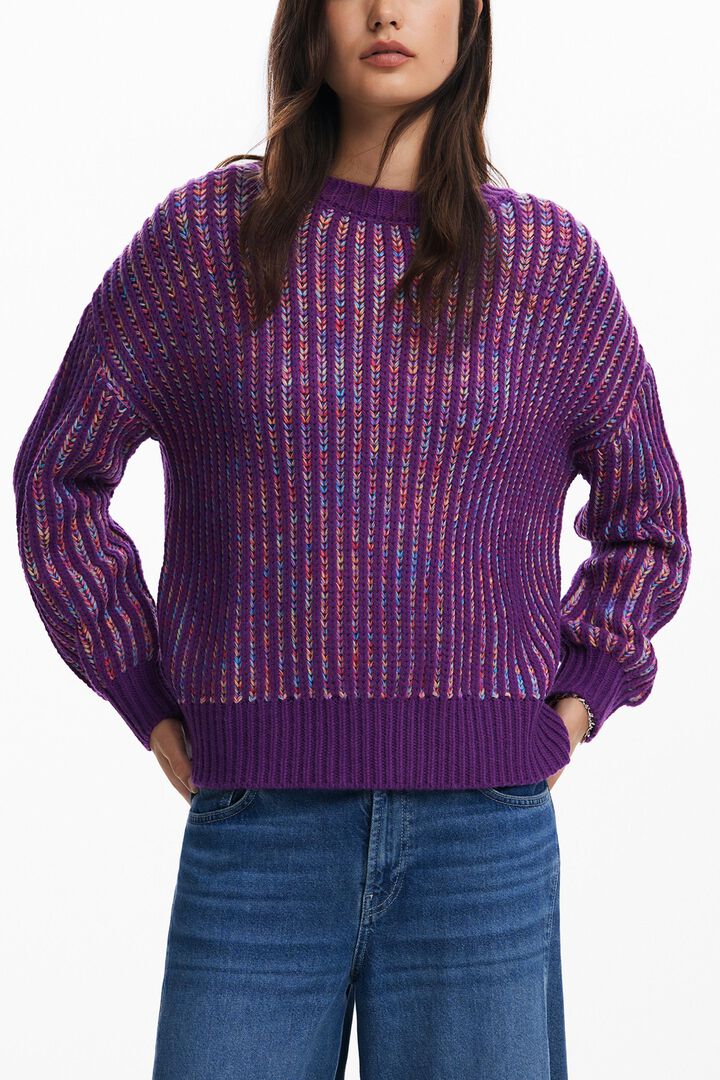 Jersey punto rayas | Desigual