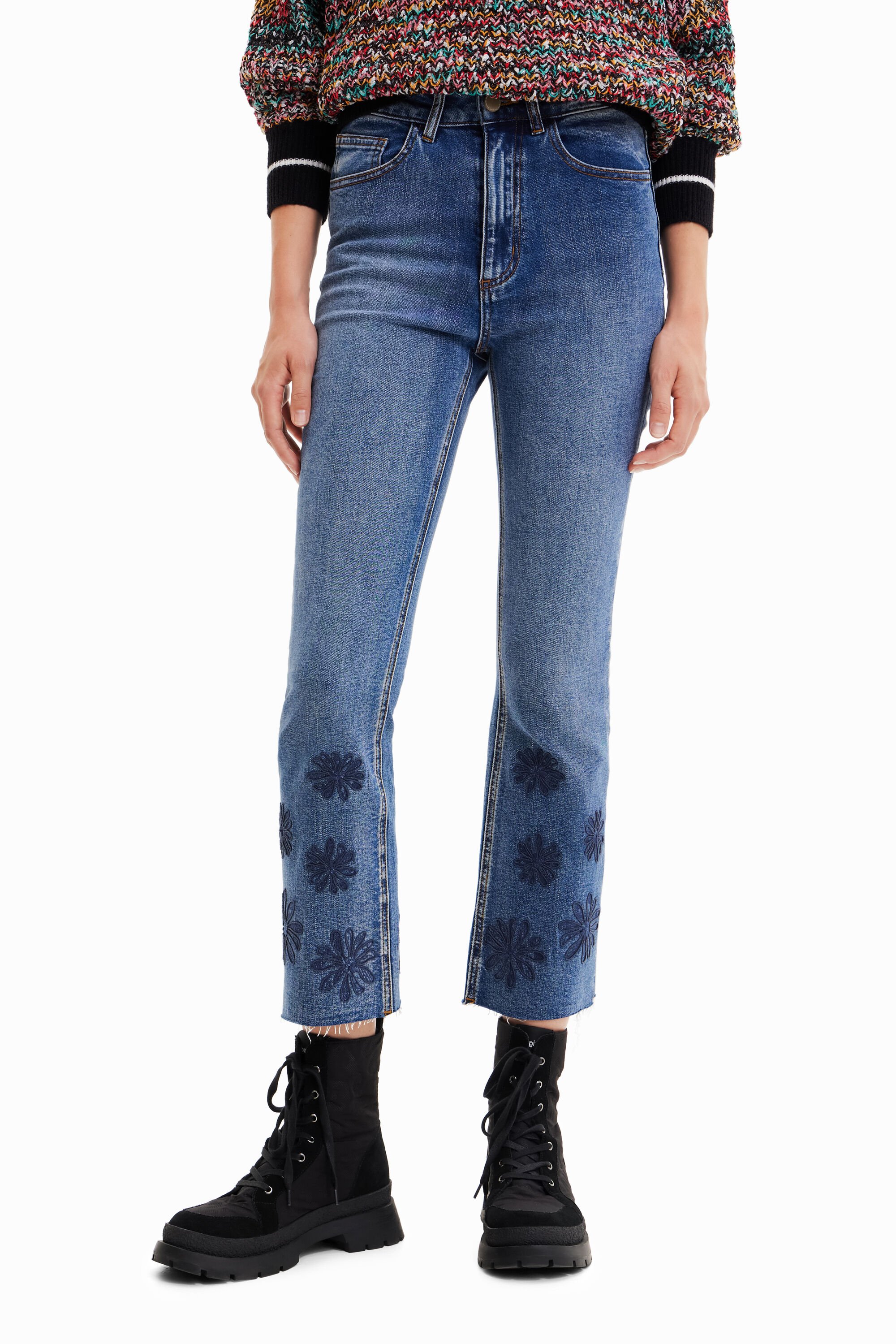 Flare discount capri jeans