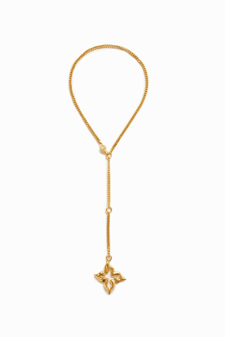 Zalio gold plated butterfly necklace | Desigual