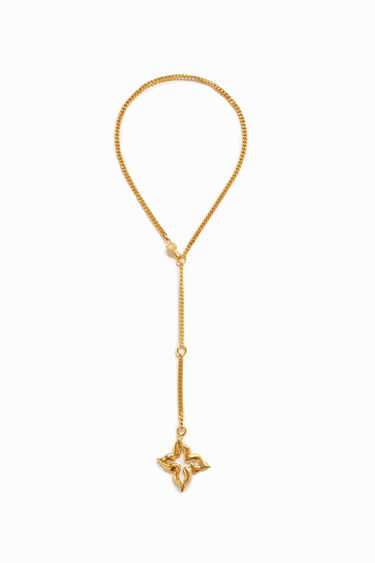 Zalio gold plated butterfly necklace | Desigual