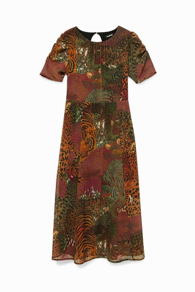 participate Every year Civilize Short sleeve midi-dress | Desigual.com