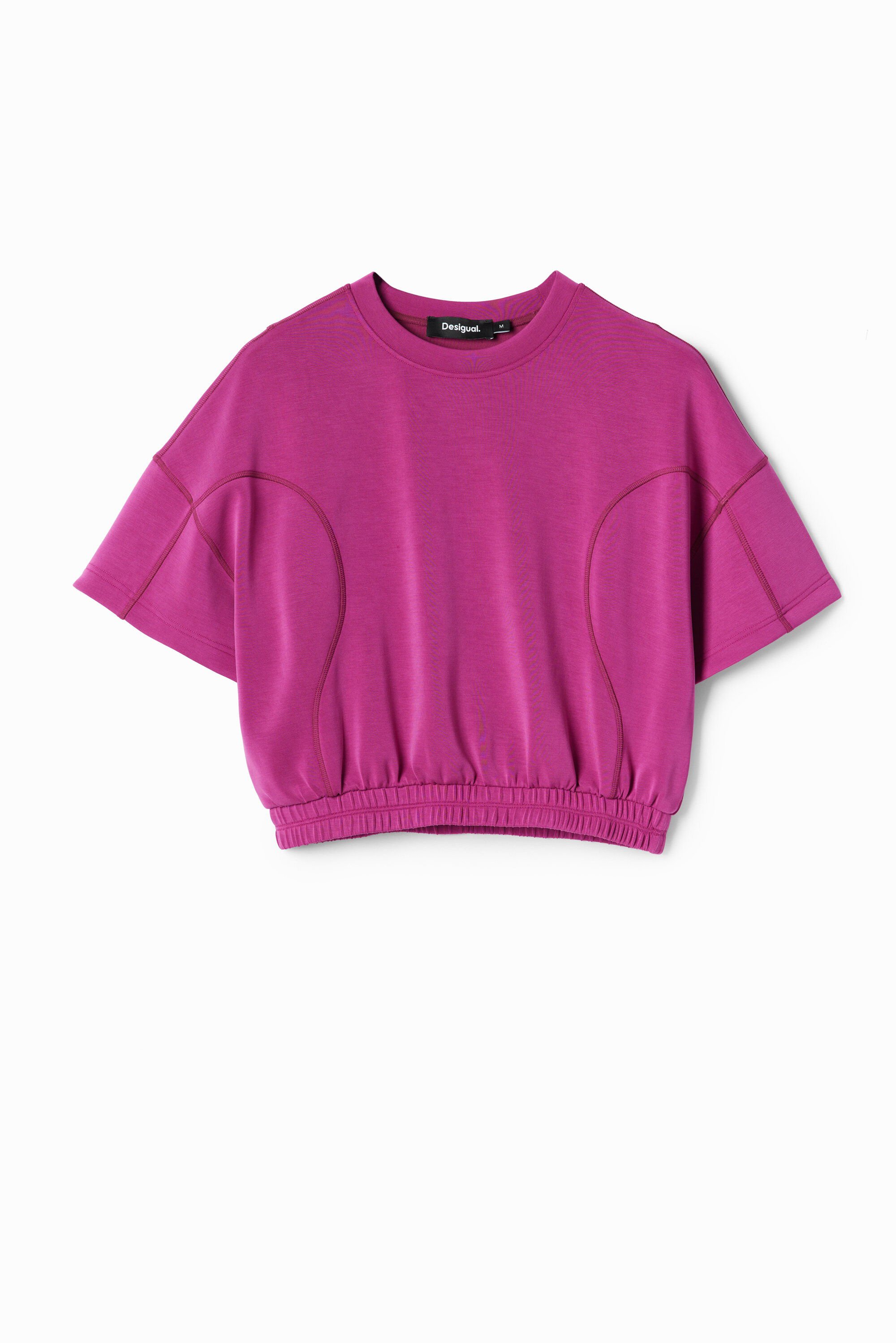 Kurzes, gebauschtes T-Shirt Sport