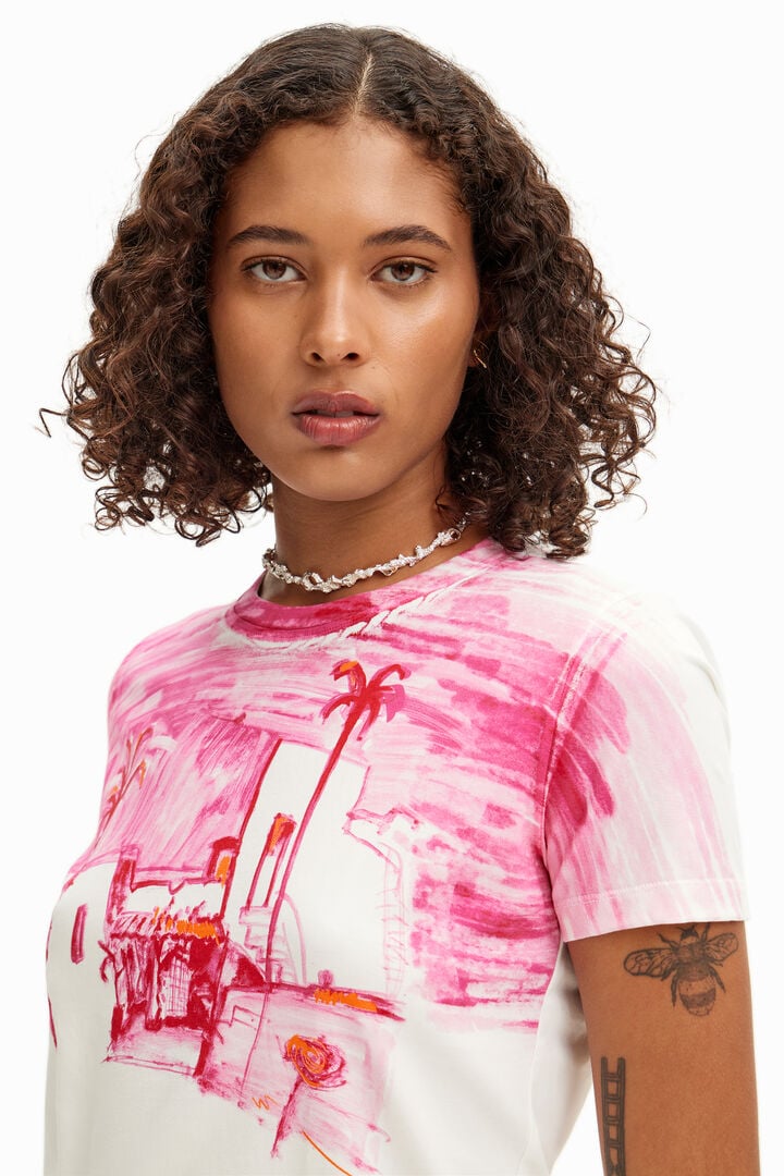 Mediterranean landscape T-shirt | Desigual