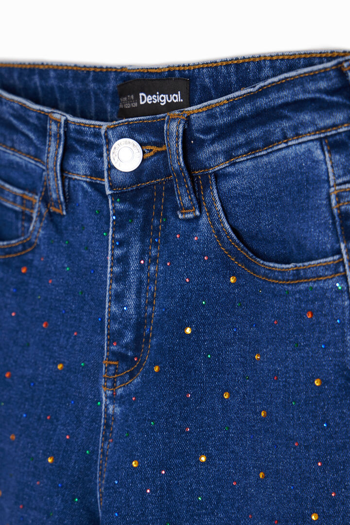 Vaqueros largos con puntos | Desigual