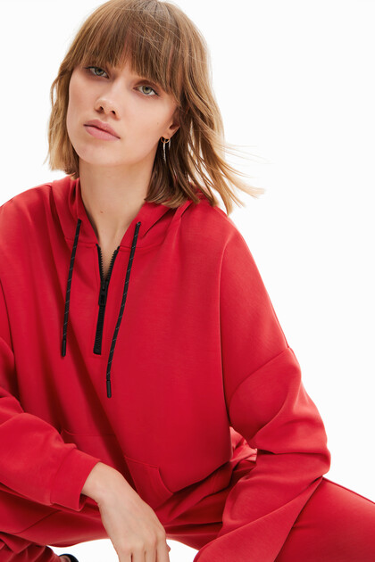 Oversize soft-touch hoodie