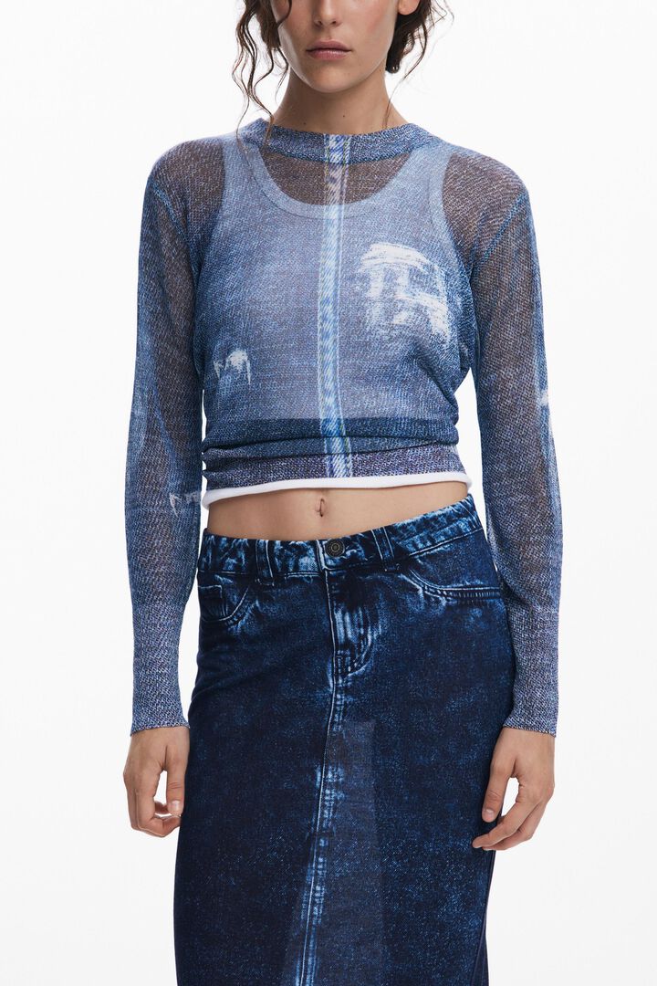 デニム風セーター 女性用 I Desigual.com