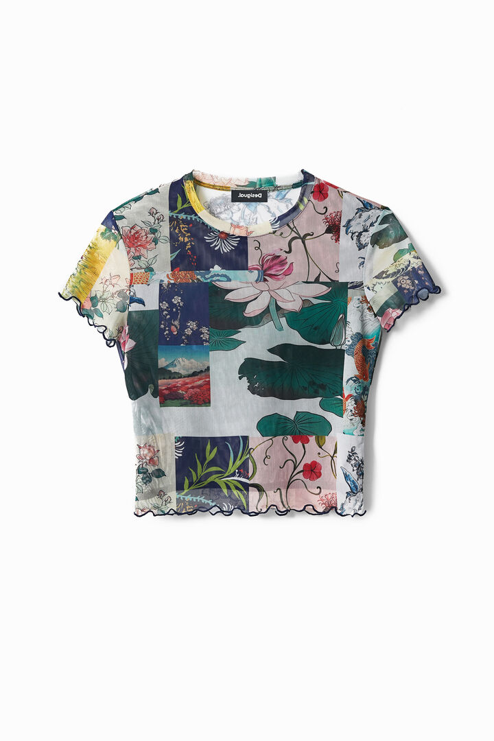 Slim Asian patchwork T-shirt | Desigual