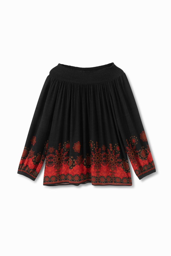Blusa scollo a barca boho | Desigual