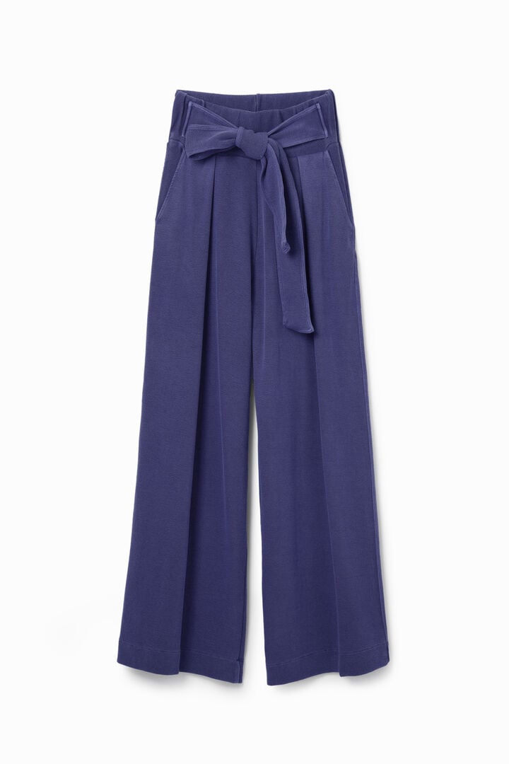Wide-leg knit trousers | Desigual