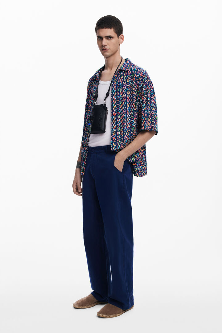 Ethnic short-sleeve shirt | Desigual