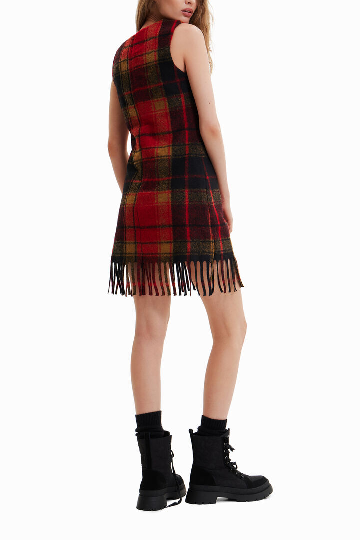 Short slim tartan dress | Desigual
