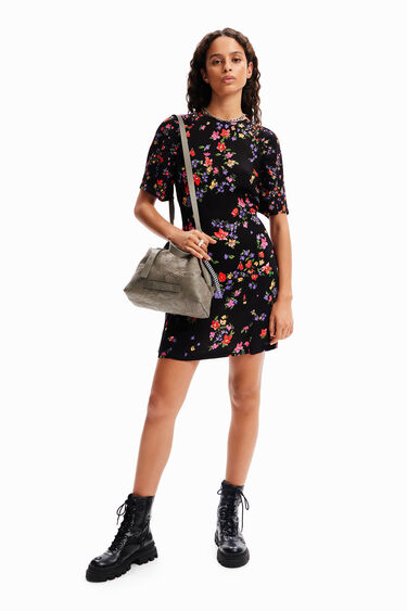 Vestit curt flors | Desigual