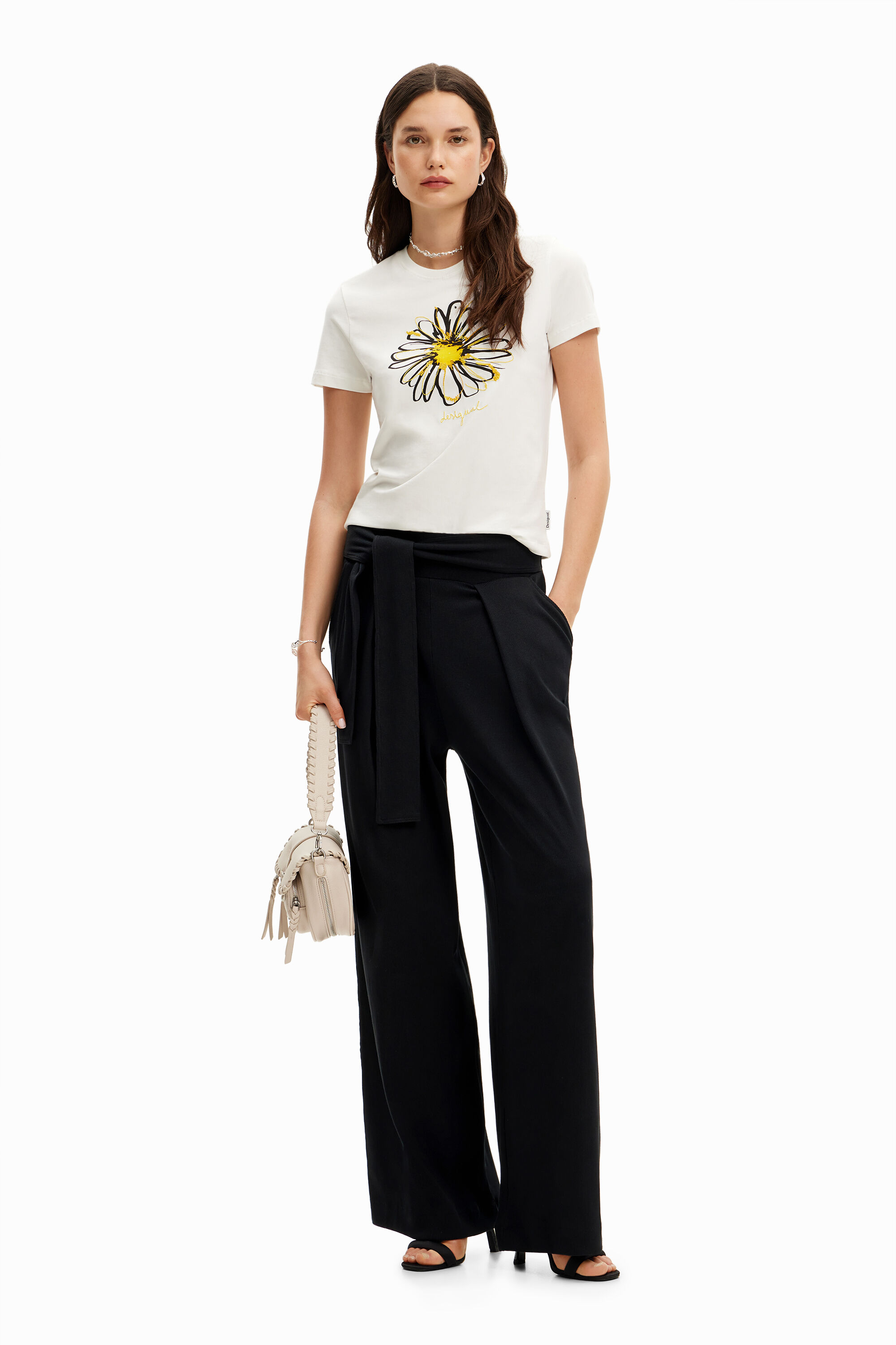 Desigual Daisy illustration T-shirt