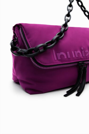 Large plain lightweight crossbody bag | Desigual