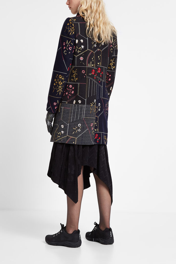 Floral patch coat | Desigual