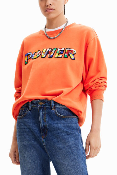 Sudadera parche "Power" | Desigual