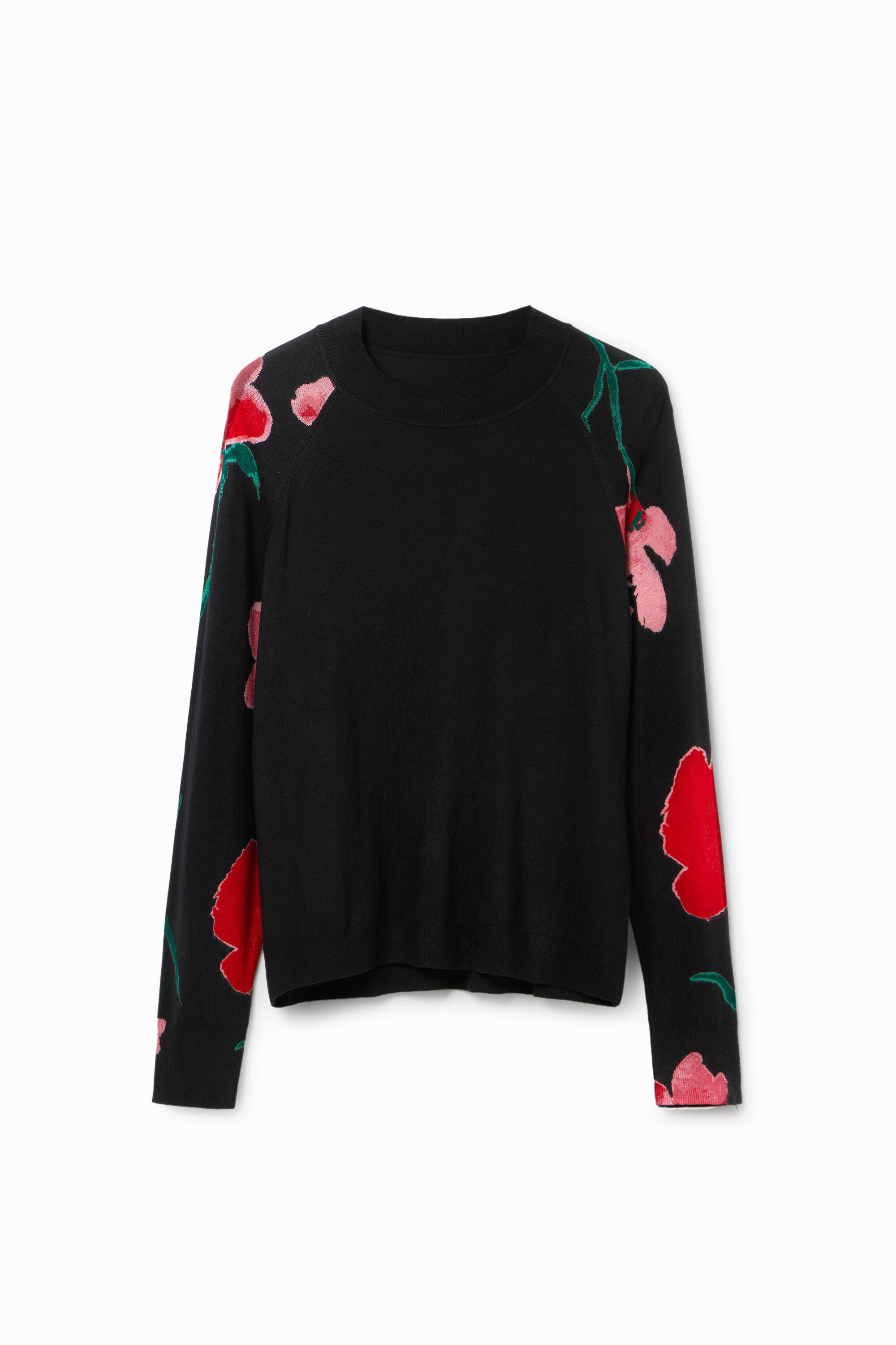 Jersey flores acuarela - BLACK - M