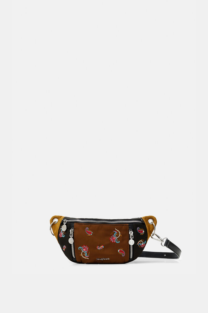 Marsupio bicolore paisley zip | Desigual