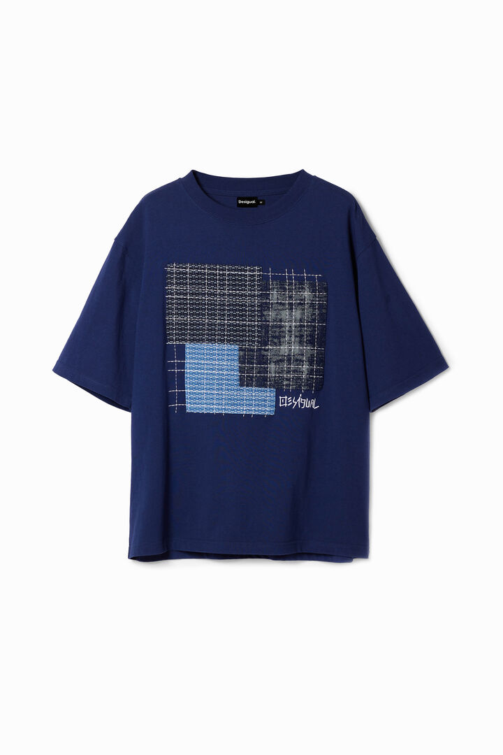 T-shirt with central patch | Desigual