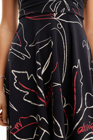 Vestit tirants punt tropical | Desigual