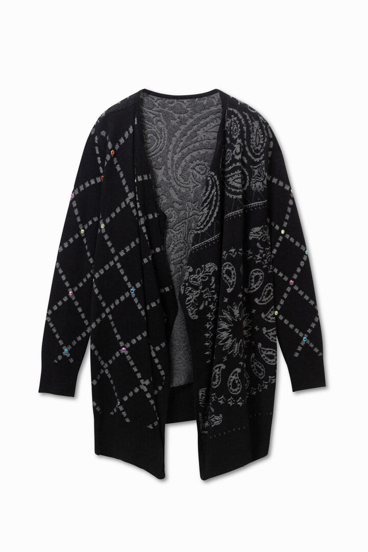 Poncho-style open jumper | Desigual