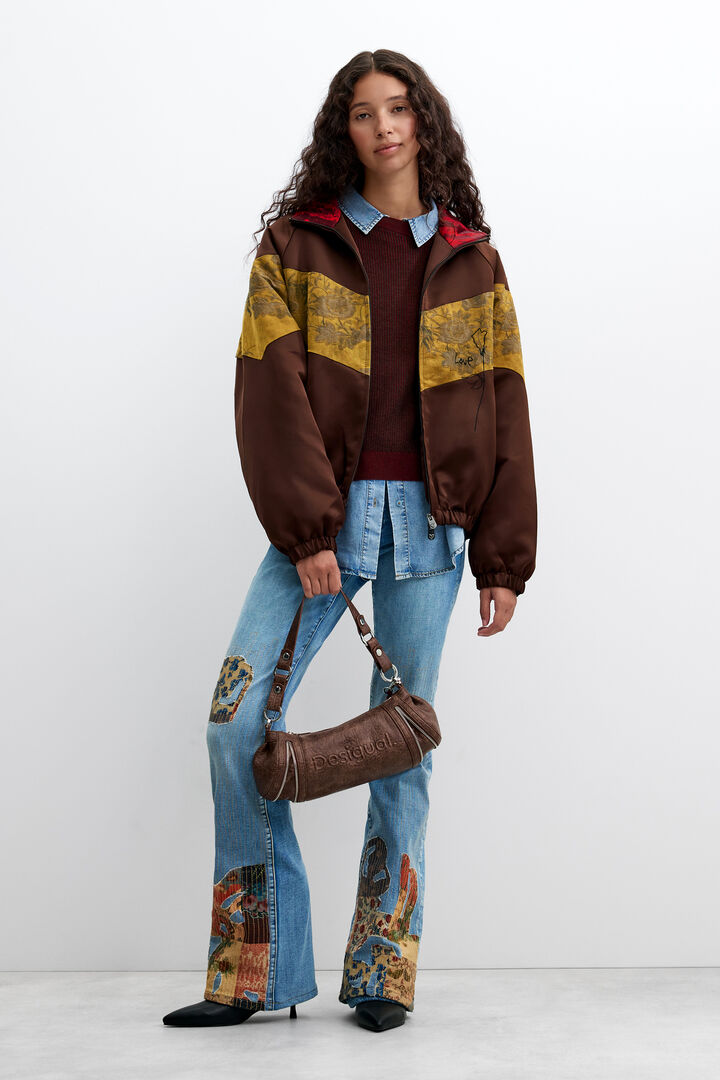 oversize printed jacket
