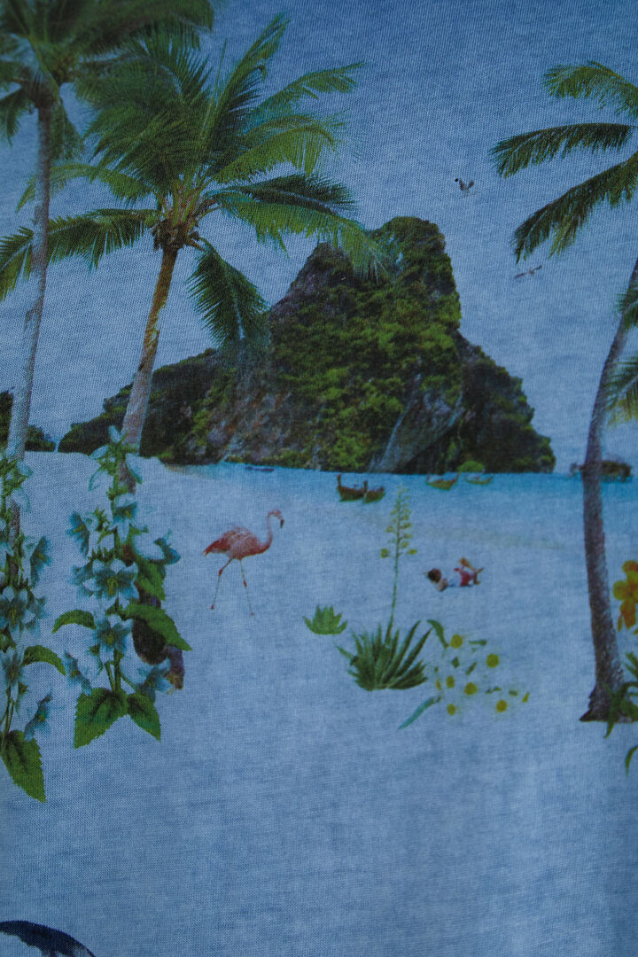 Camiseta tropical 100% algodón | Desigual
