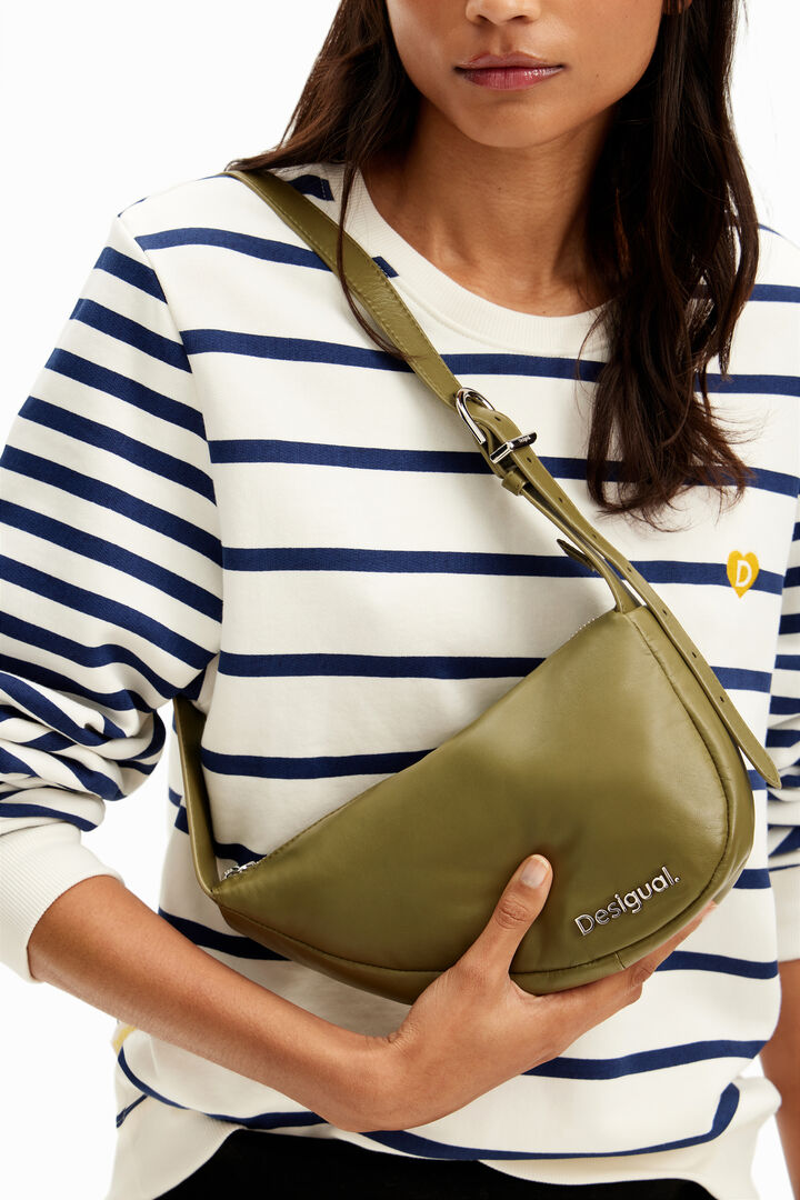 M oval leather bag | Desigual