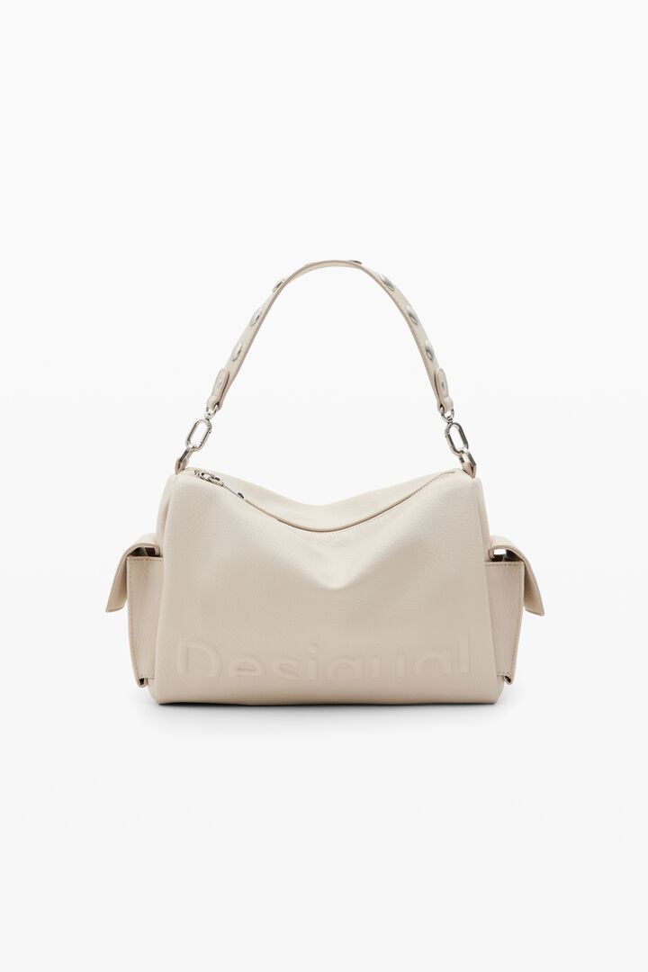 Midsize half-logo bag
