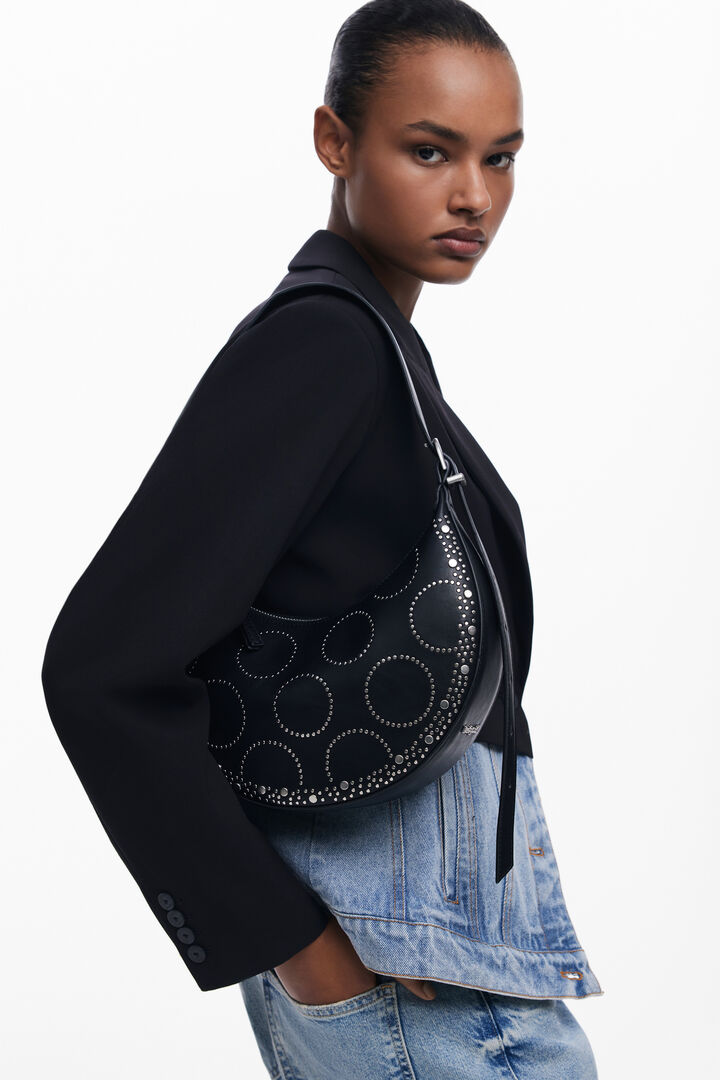 Bolso tachuelas ovalado pequeño | Desigual