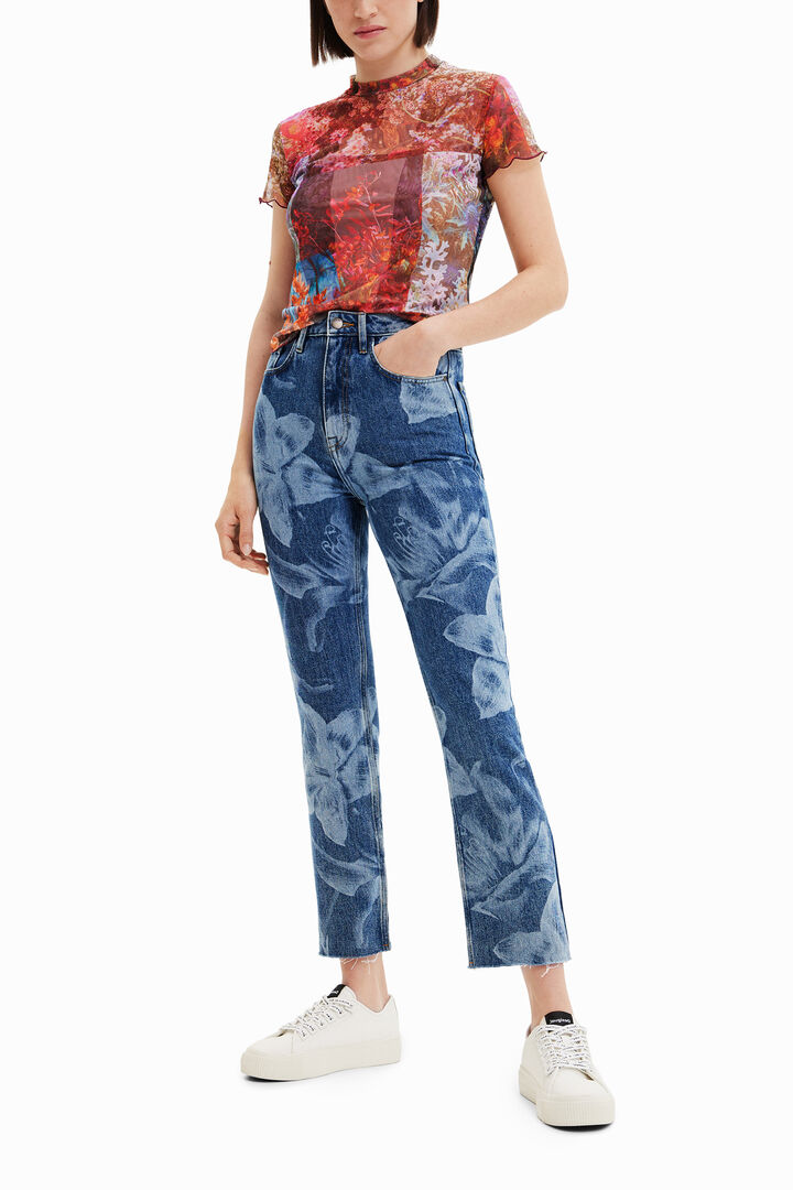 Straight cropped jeans | Desigual